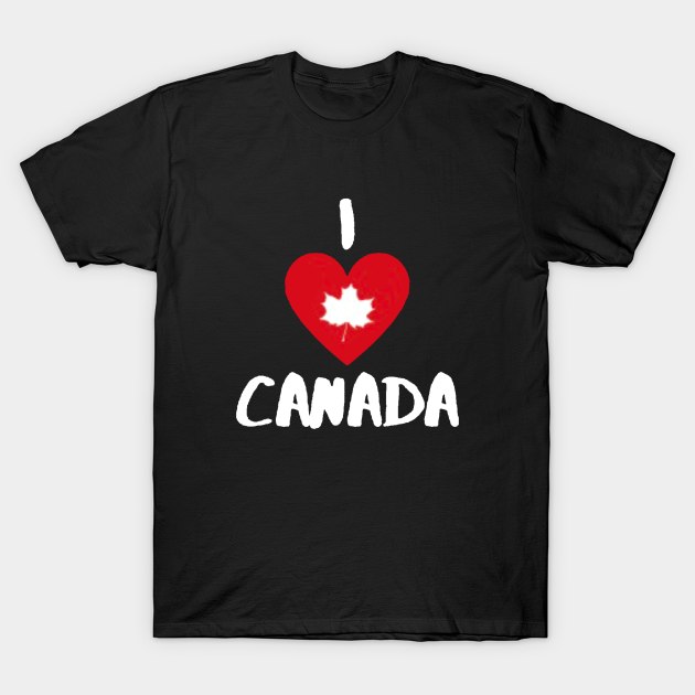 I Love Canada T-Shirt by ROLLIE MC SCROLLIE